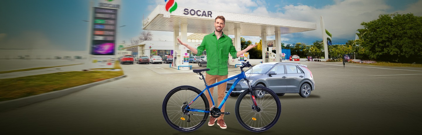 Vara asta, fiecare stație SOCAR dă câte o bicicletă și un suport pentru mașină!