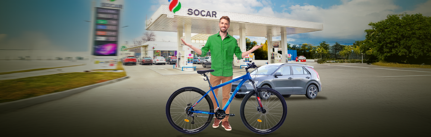 Vara asta, fiecare stație SOCAR dă câte o bicicletă și un suport pentru mașină!